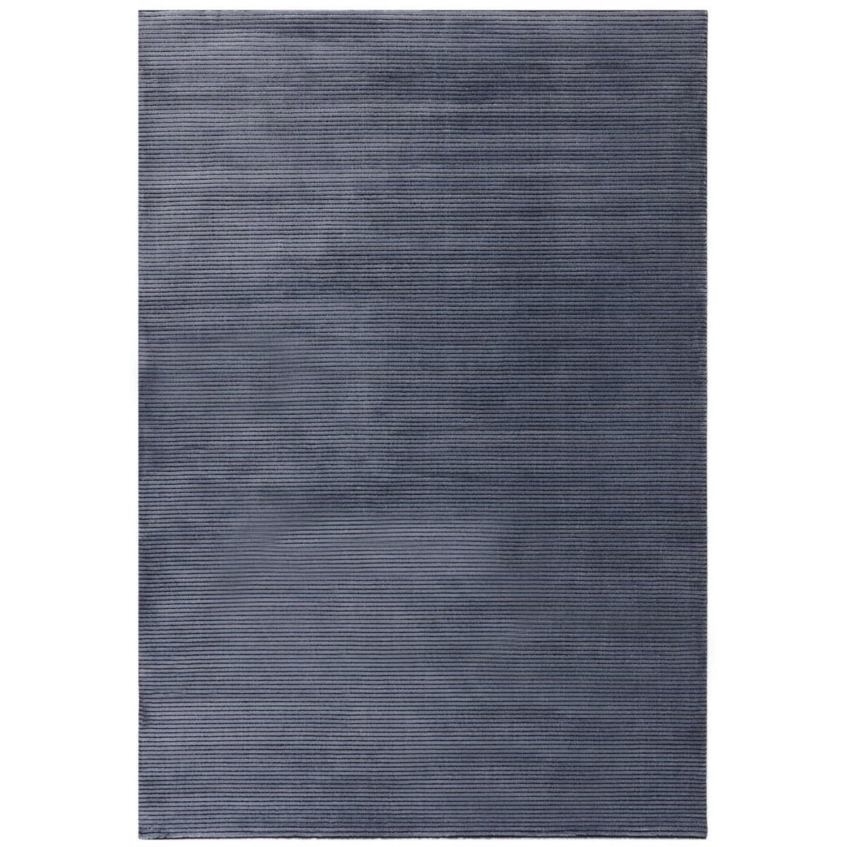ZUKA PLAIN - Tapis de salon en polypropylène bleu 160x230 cm