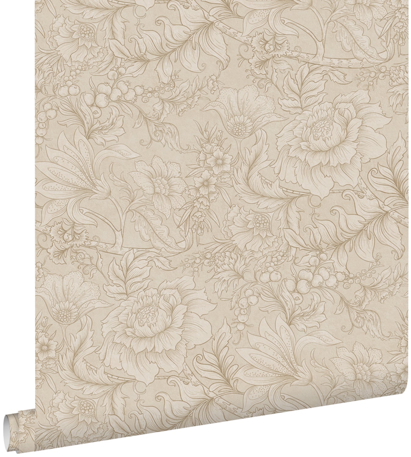 ESTAhome behang bloemmotief beige - 53 cm x 10.05 m - 139795