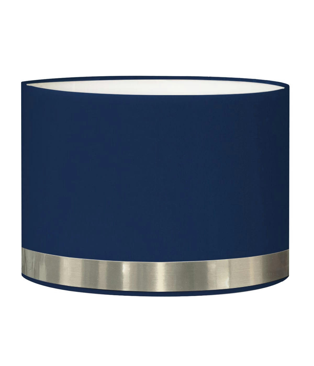 JONC - Abat-jour pour chevet rond bleu jonc aluminium D: 25 x H: 20