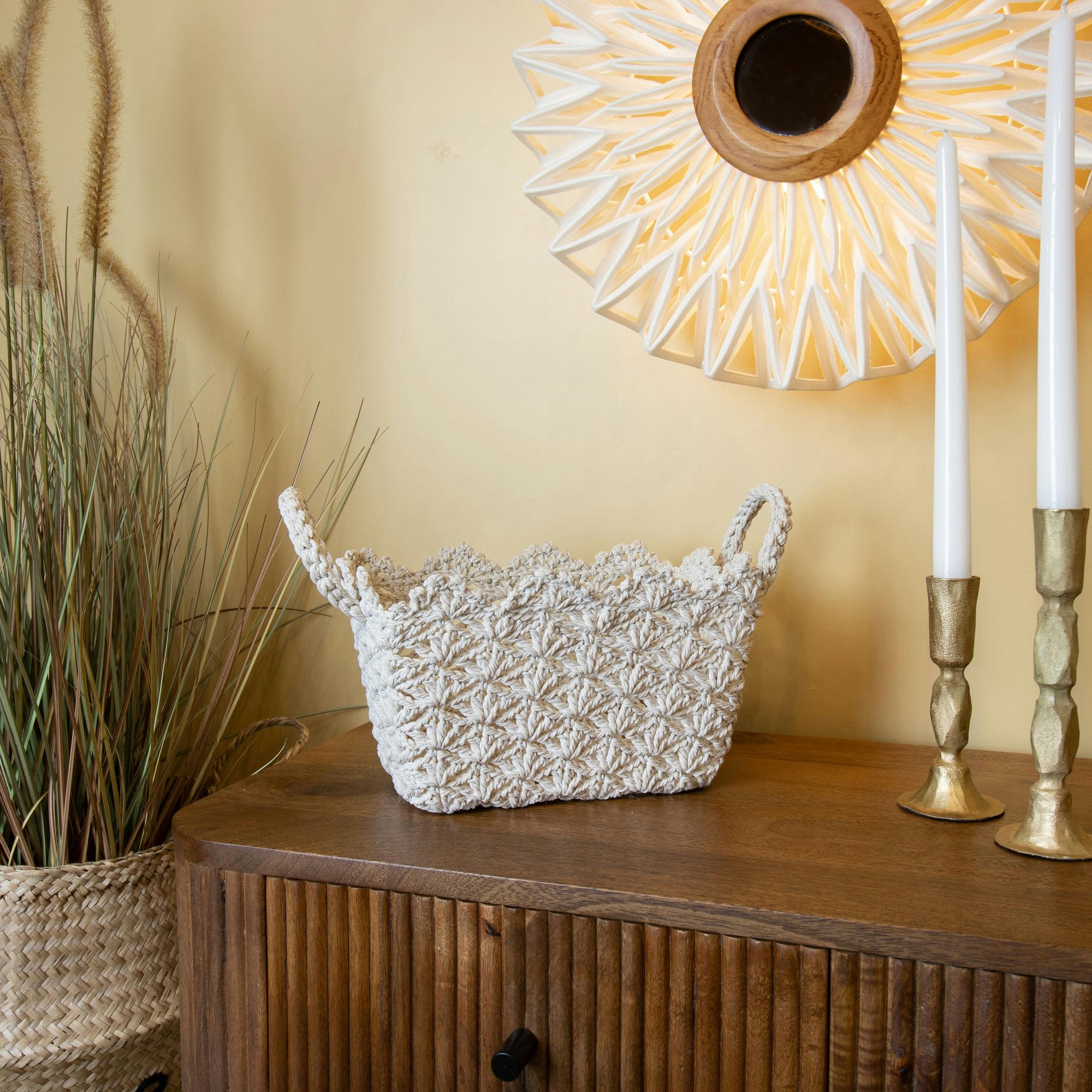 LEA - Panier en crochet rigide