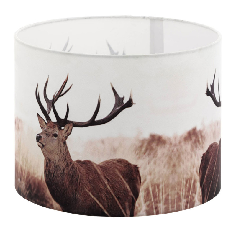 Abat-jour 1   1 Vintage motif de cerf Ø 25 cm E27 et E14 EGLO