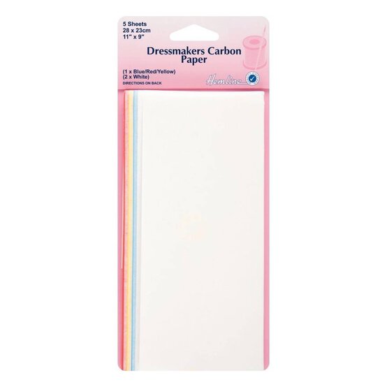 Hemline Dressmakers Carbon Paper 5 Pack