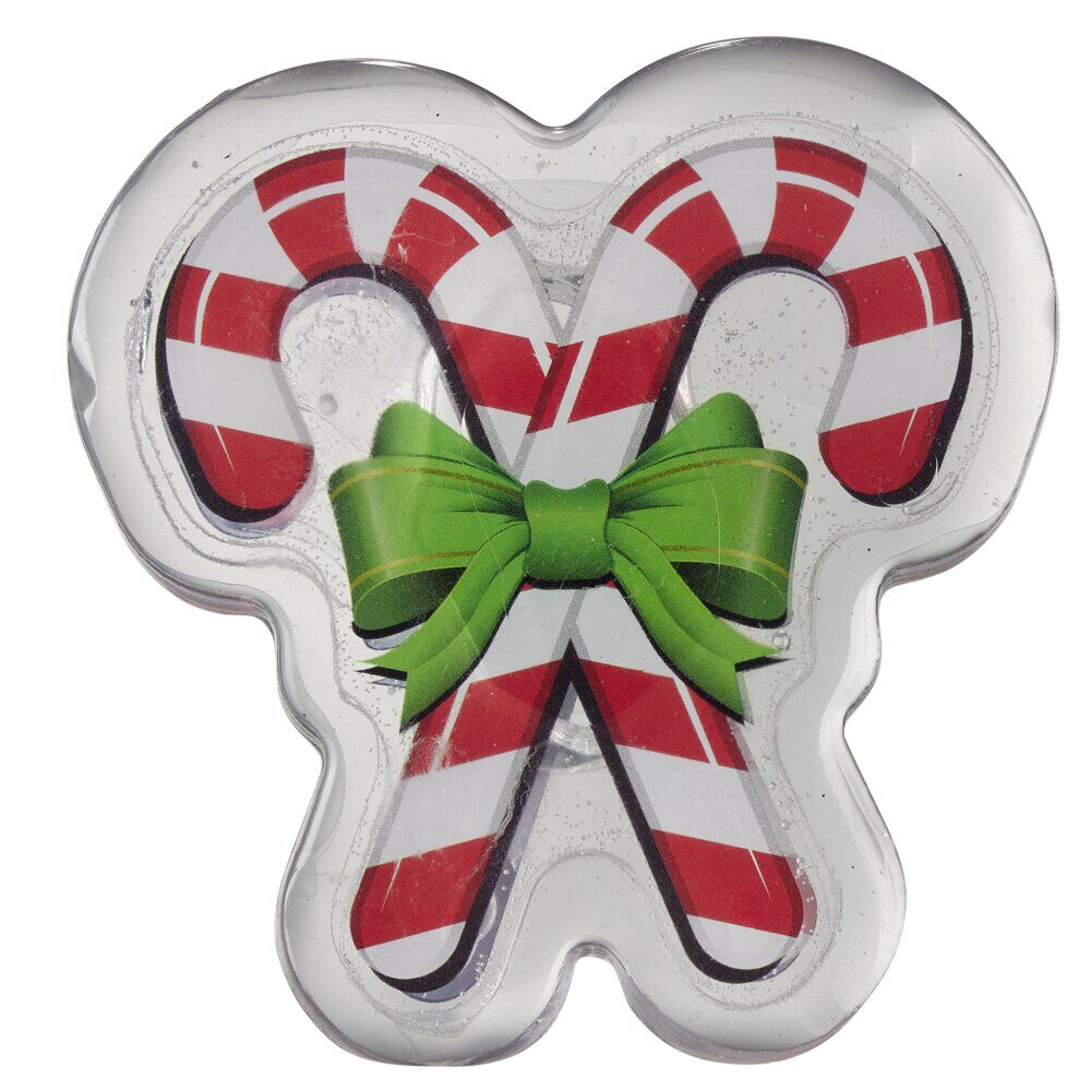Déco fenêtre sticker gel lumineux sucre d'orge No&euml;l