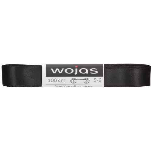 Wojas sznurowadła czarne satynowe 100 cm