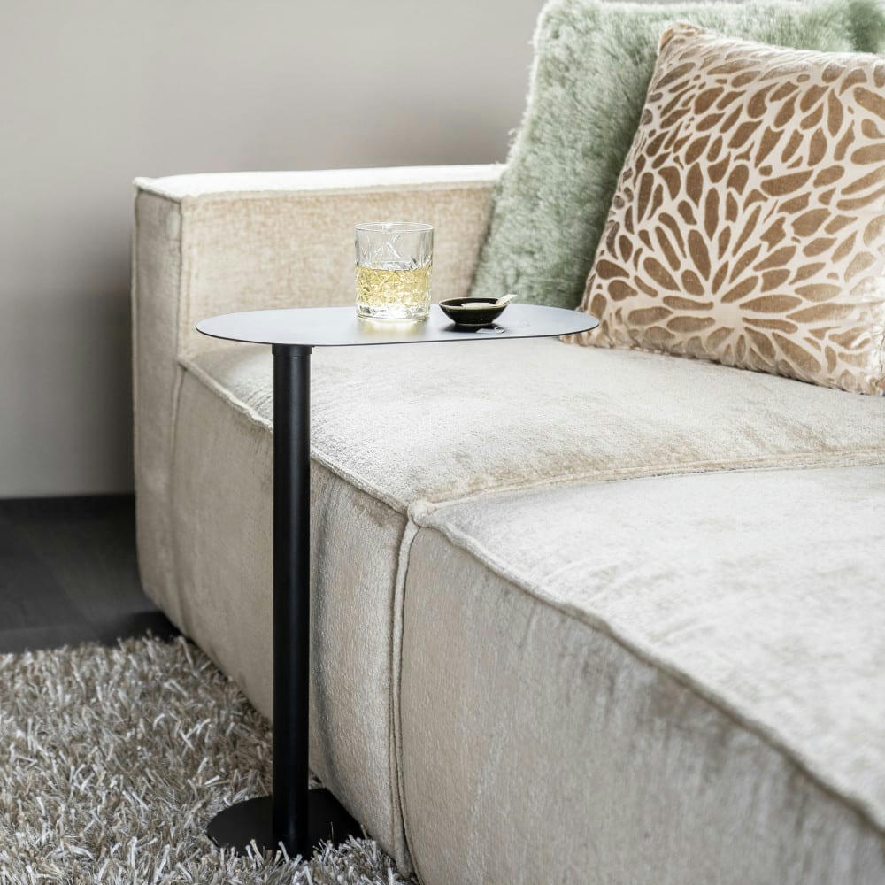 SPOT - Bout de canapé en métal H55cm noir