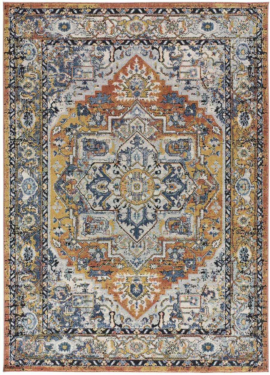 MABEL - Tapis vintage en terracotta, 160X230 cm