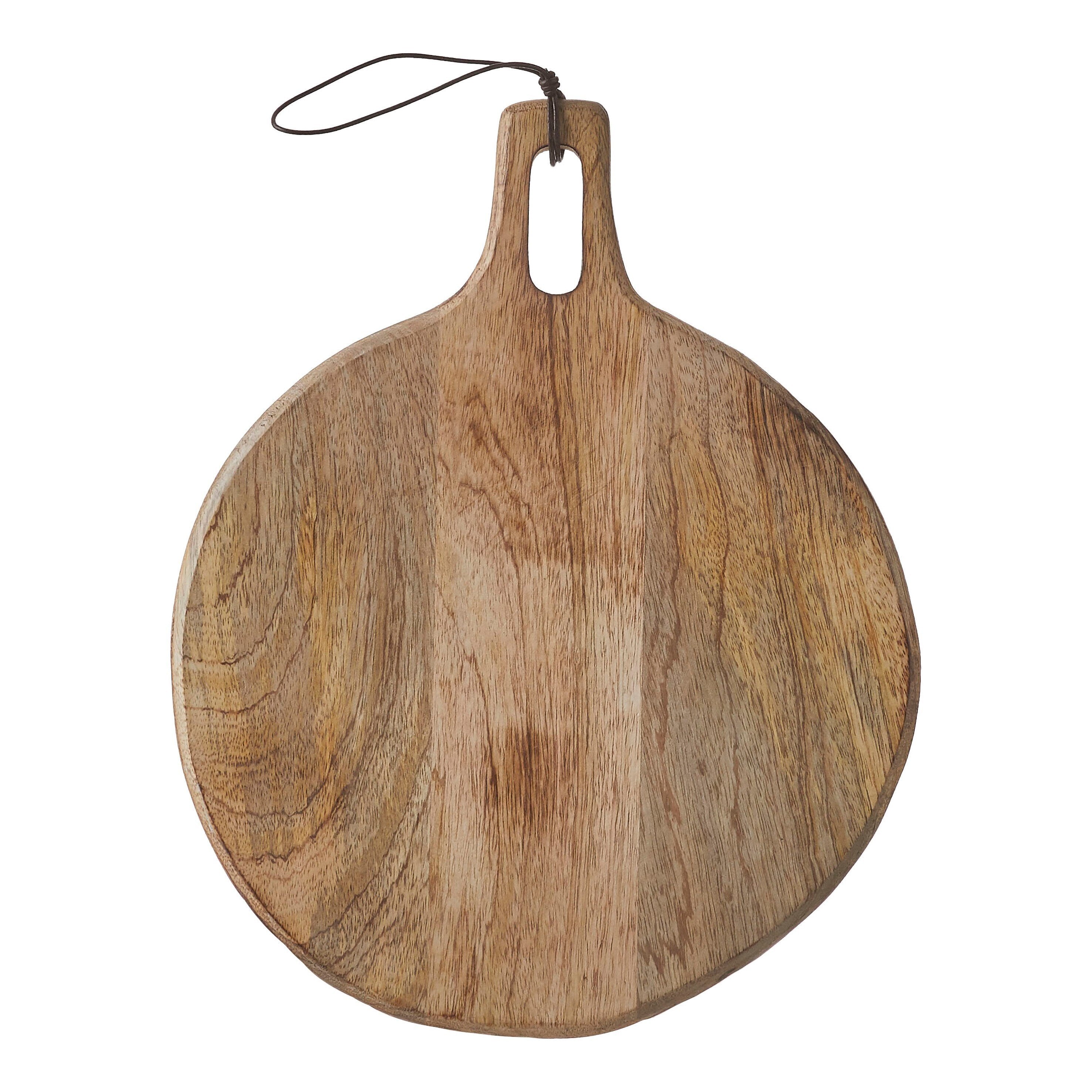 Mica Decorations Duko Serveerplank - Ø28 cm - 100% FSC Mangohout - Bruin