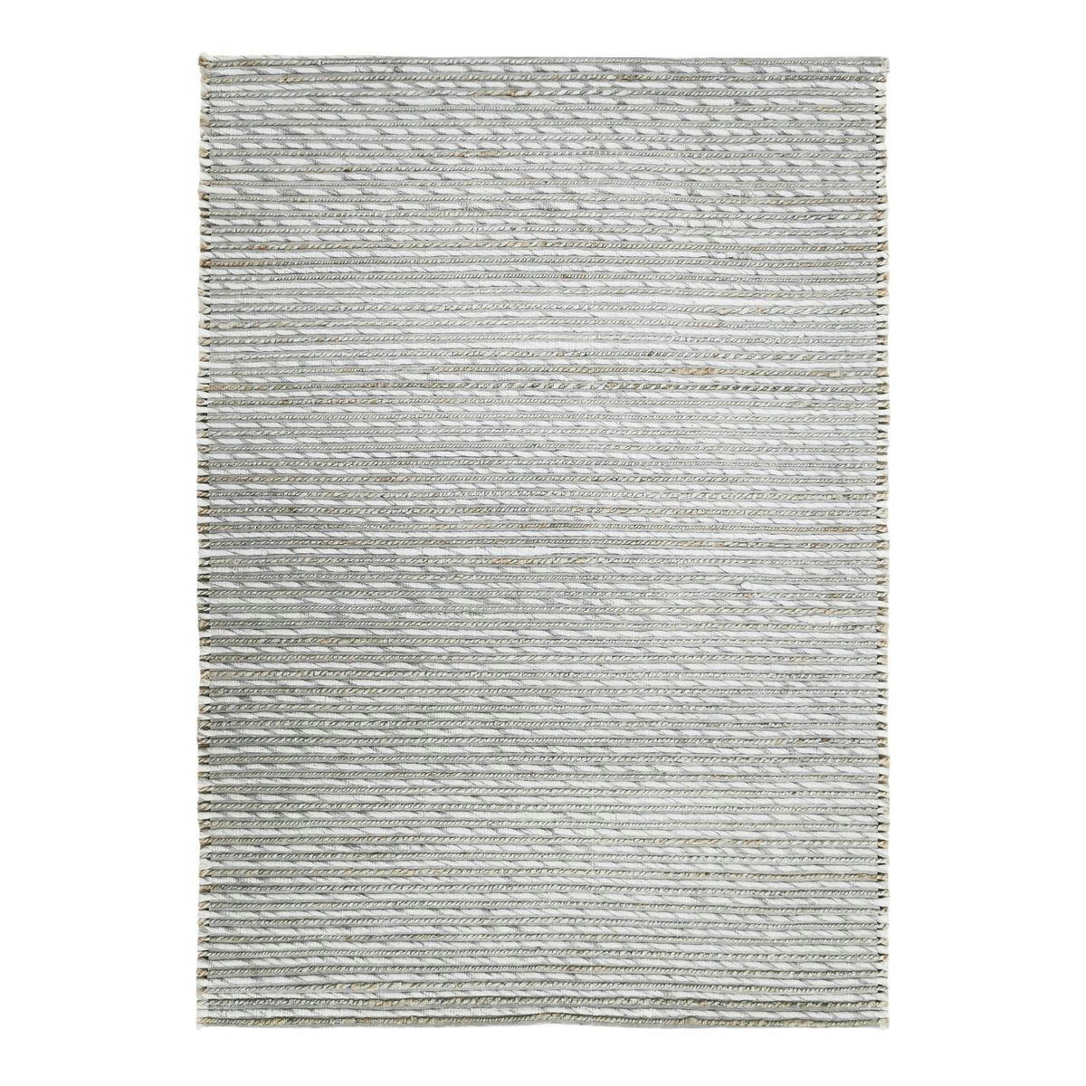 CARAVELLE - Tapis en laine, jute et coton tresse naturel 120x170
