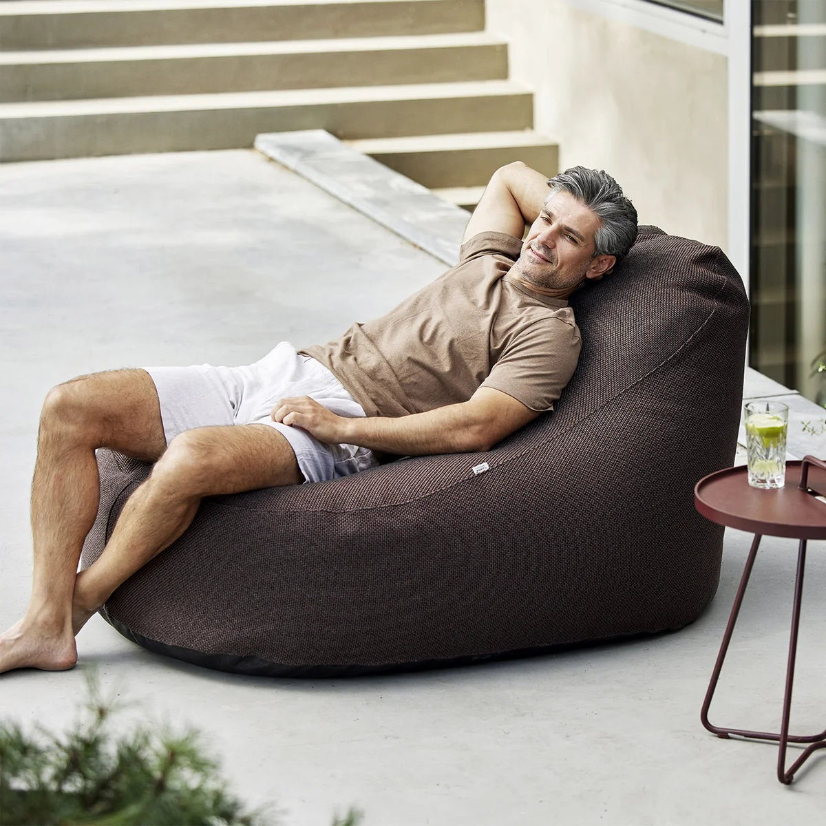 Cane-line - Cozy Outdoor Sitzsack, dark grey
