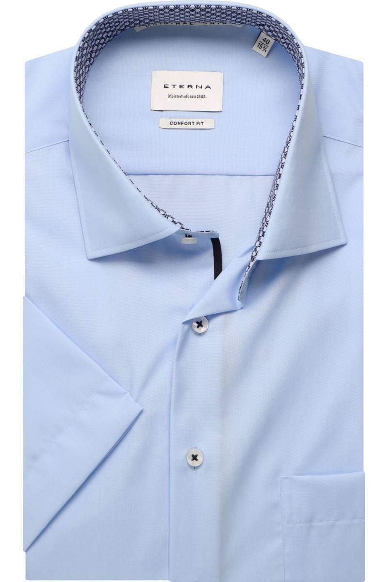 ETERNA Comfort Fit Hemd hellblau, Einfarbig
