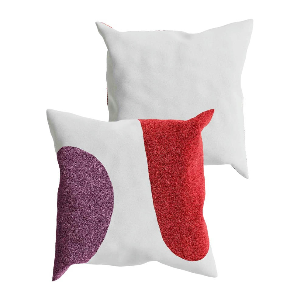 LIMA - Coussin brodé, design moderne et coloré