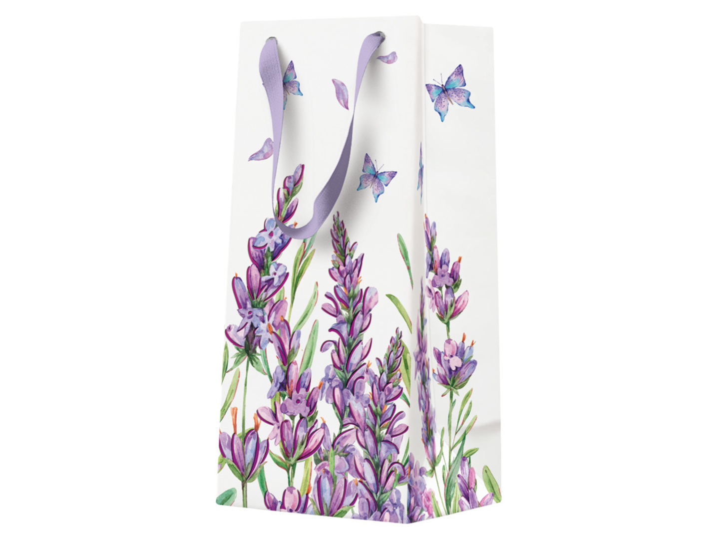 Torba prezentow Lavender Butterfly 10x22 cm