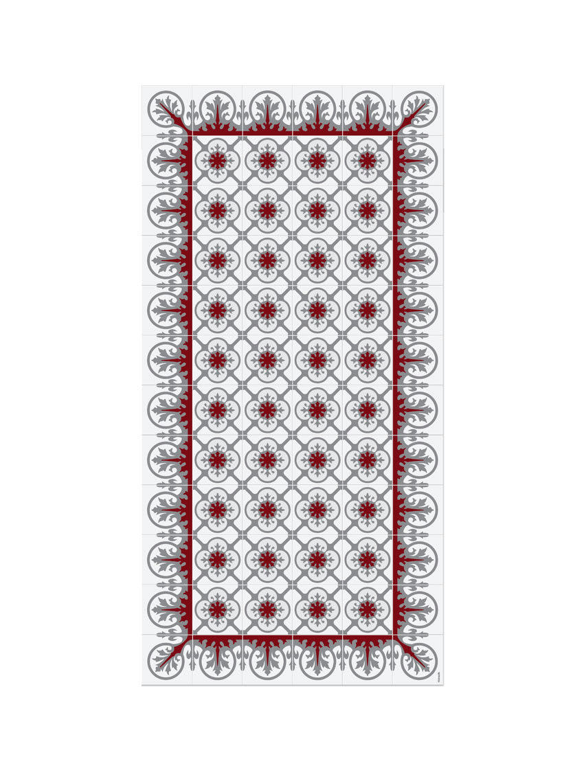 BARCELONE - Tapis en vinyle Aribau gris 60x120