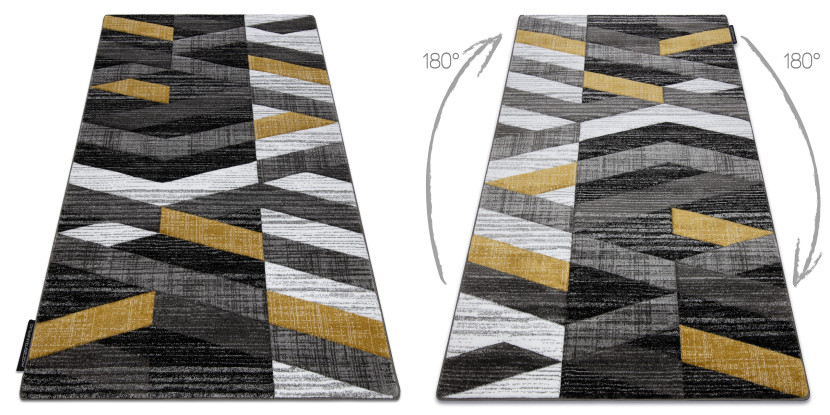 Dywan ALTER Bax Pasy złoty 80x150 cm
