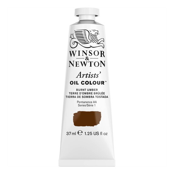 Winsor and Newton Artists Oil Colour Burnt Umber 37ml