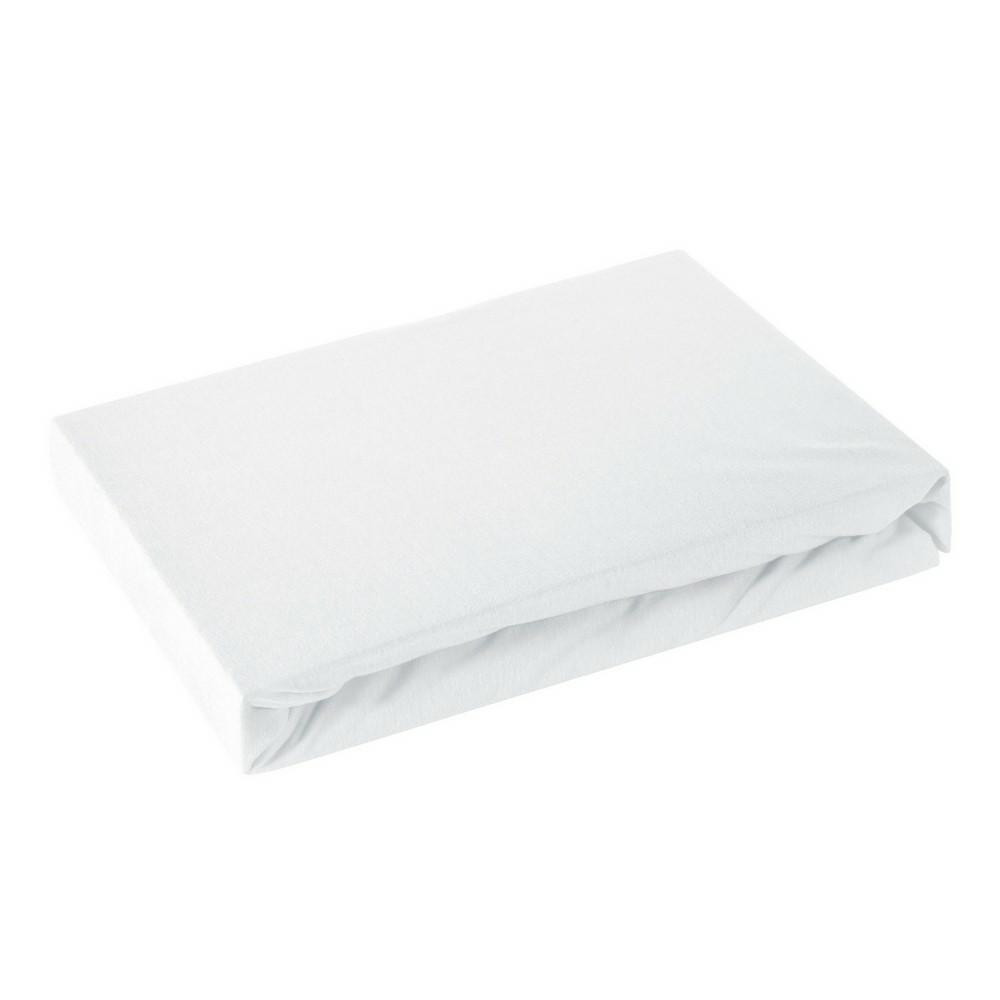 Prześcieradło jersey z gumką 180x200 białe 125 g/m2