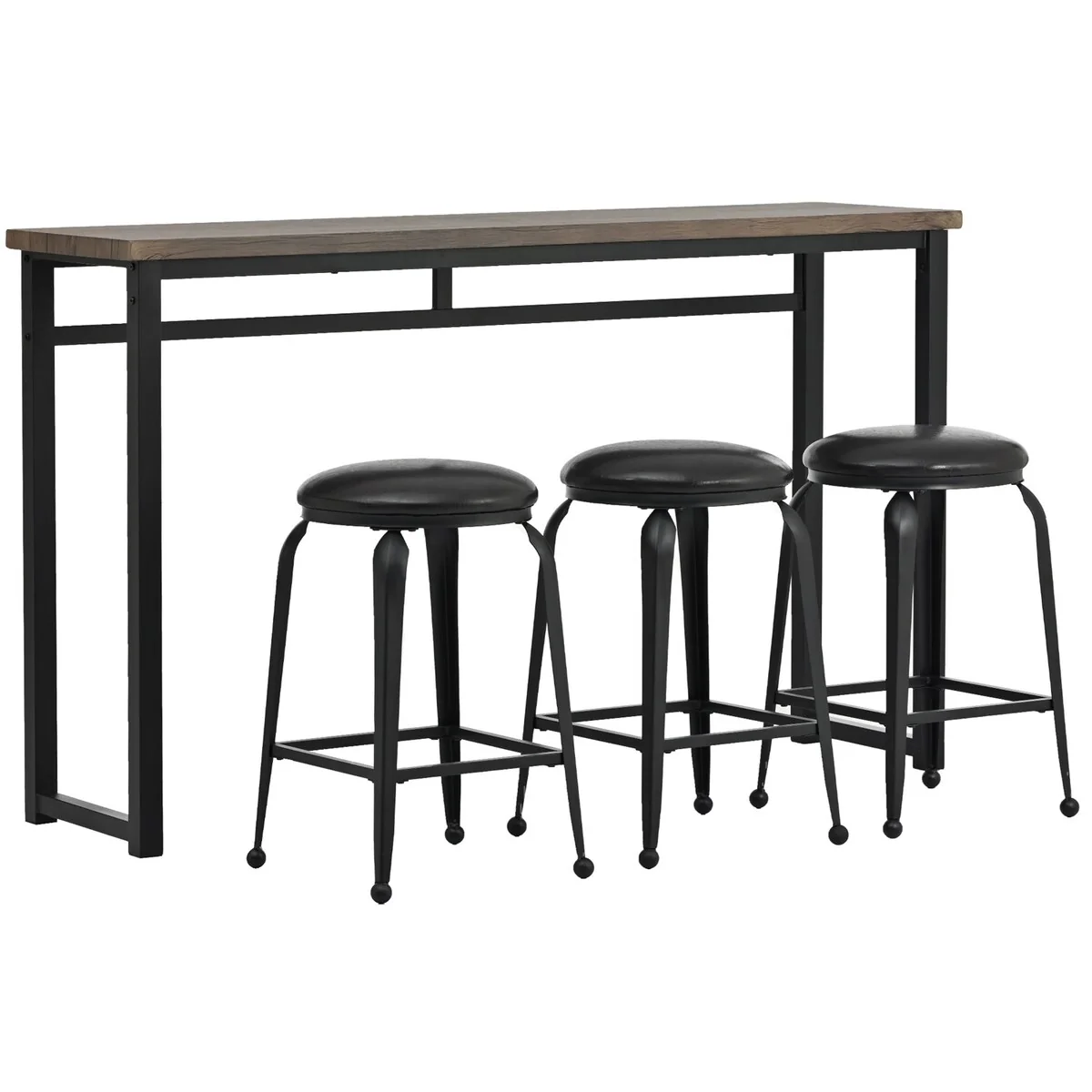 Mearx 4-Piece Kitchen Counter Height Dining Table Set