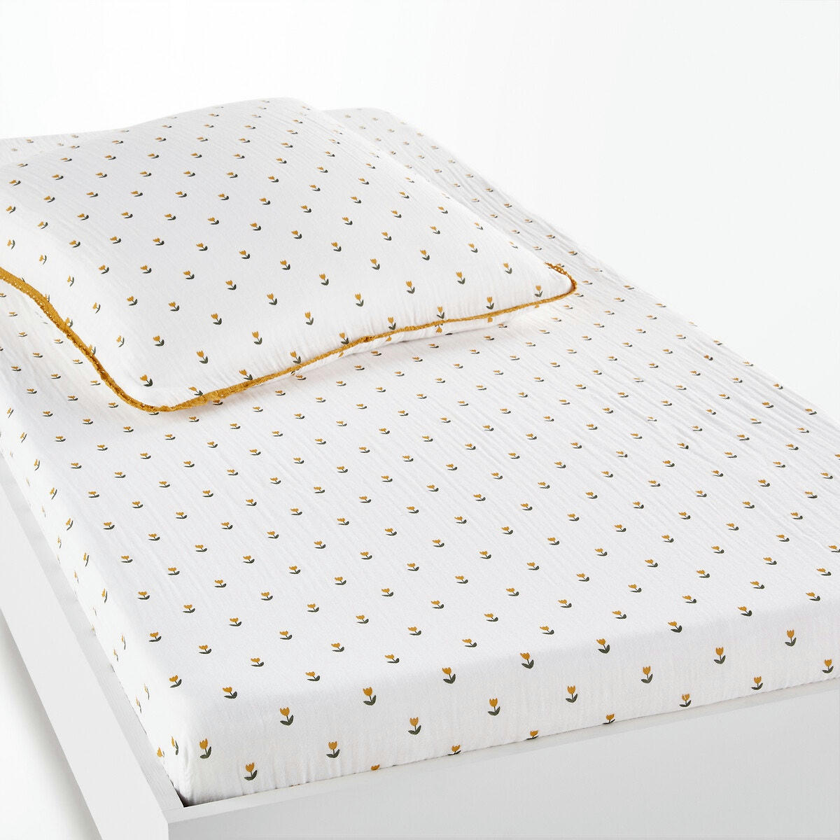 Drap-housse gaze de coton, Tulipe