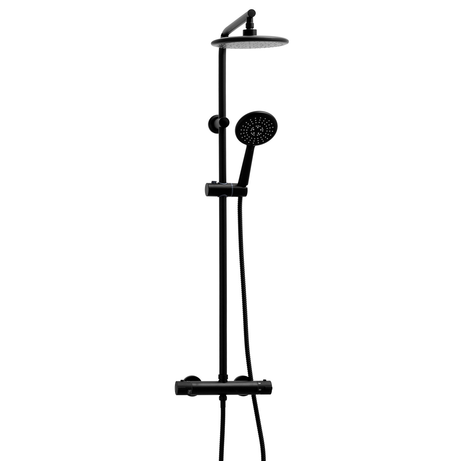 Zestaw prysznicowy ENZA20 - Yoka Home natynkowy z deszczownicą 20 cm