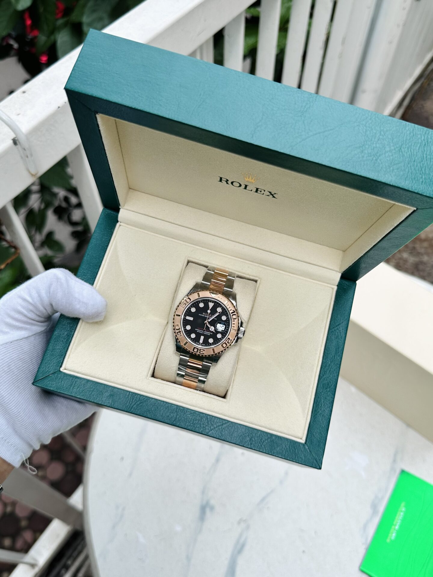 Rolex Yacht-Master 126621 SS/RG Plated Black Dial 40mm Oyster Super Clone