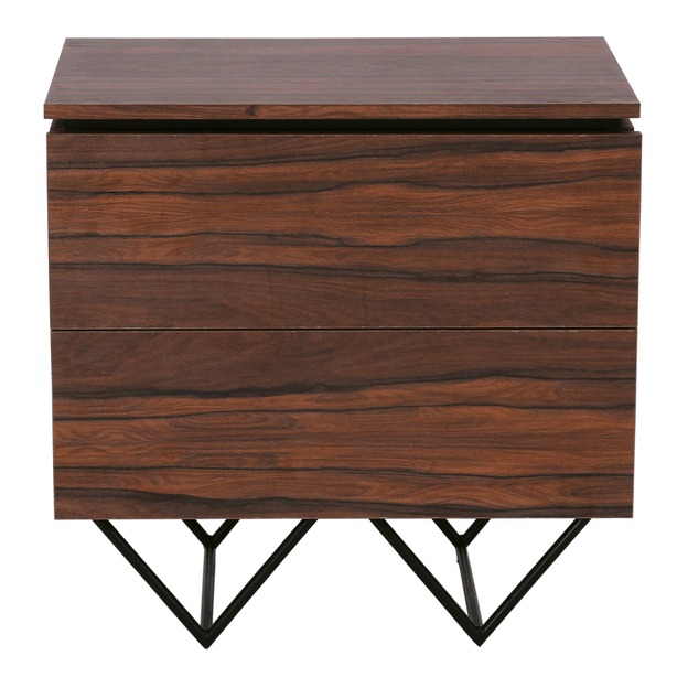 MESA DE CABECEIRA 2 GAVETAS HEPTA