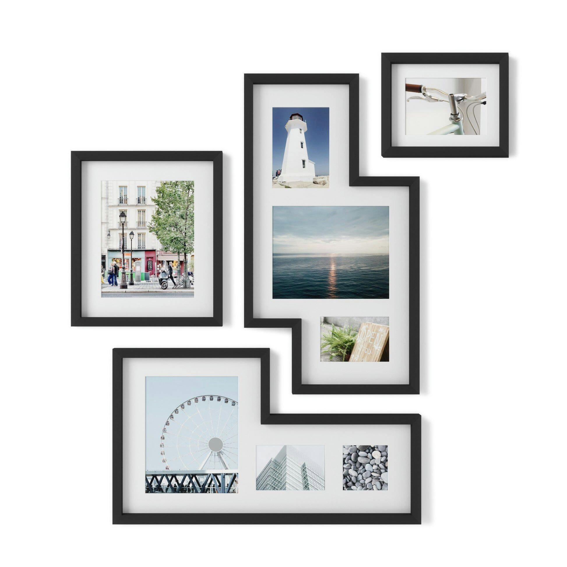 Umbra Mingle Gallery Picture Frame Set, Black, 4-pc