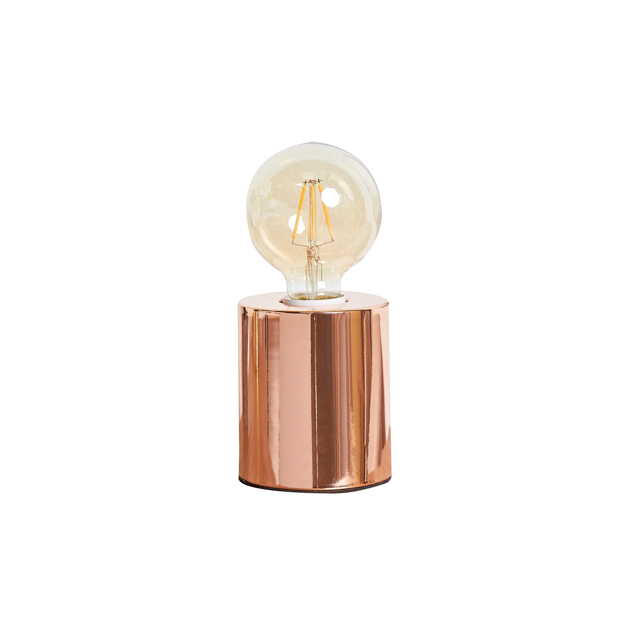 Ostaria Lampe à poser TOUCHY rose cuivrée 10,5 x 7,5 cm