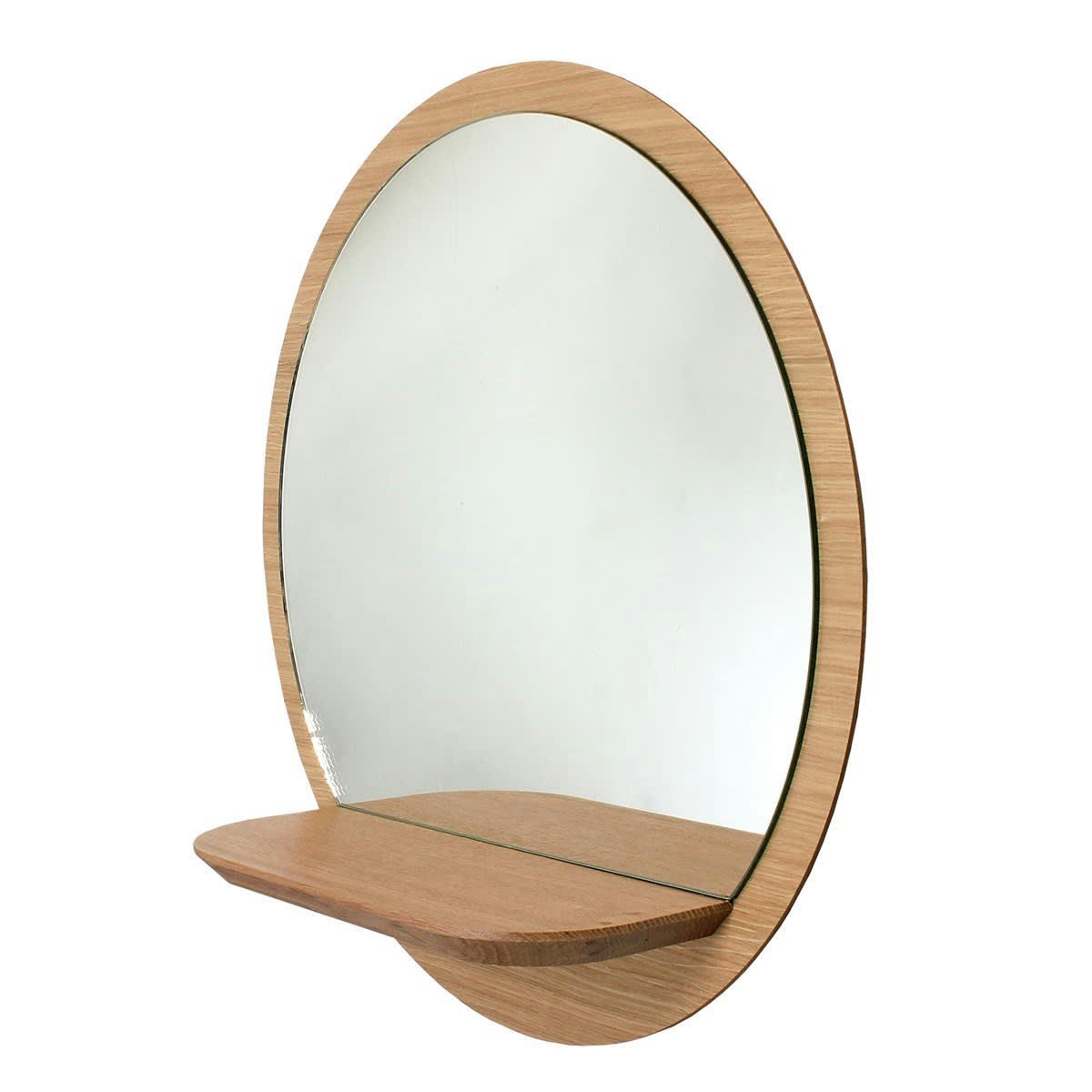 SUNRISE - Miroir mural rond avec tablette Sunrise petit modèle D30cm