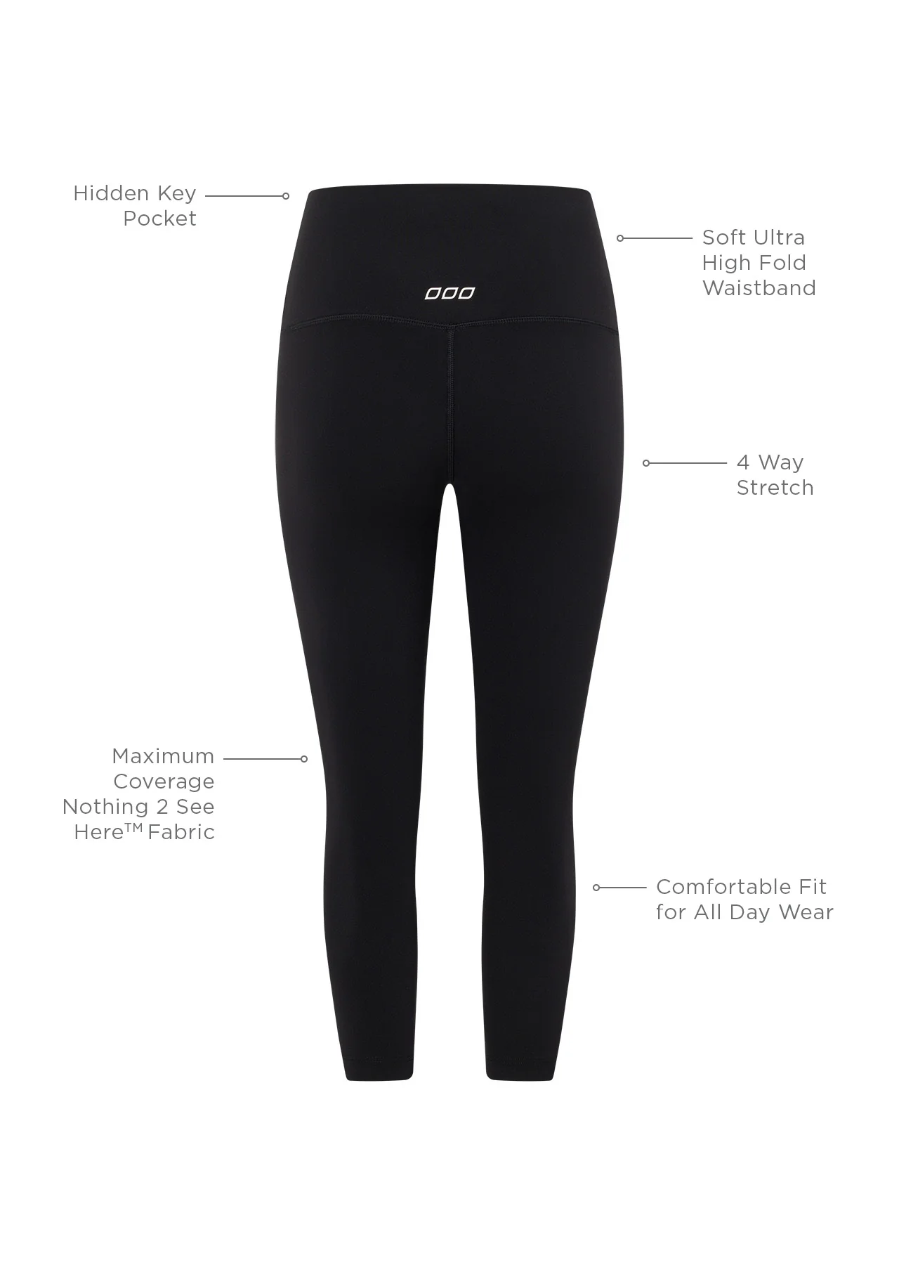 Hi-Fold Lotus 3/4 Leggings