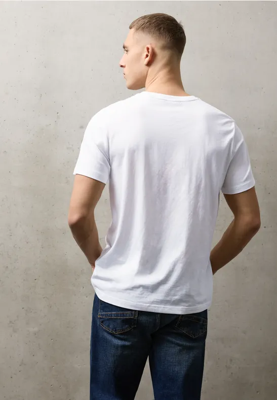 T-Shirt mit Rundhals und Chestprint