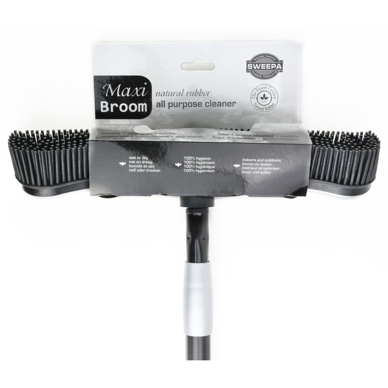 Brosse rubber grise et noire 34,5 cm