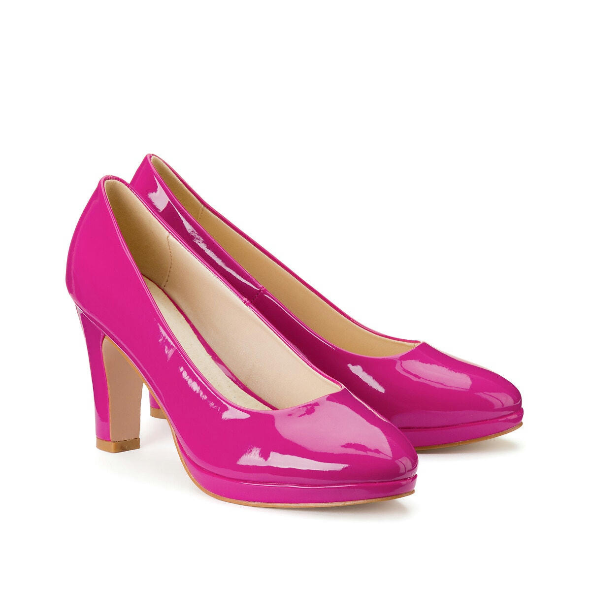 Escarpins à plateforme vernis