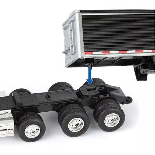 ERTL Big Farm Freightliner 122SD Semi With Grain Trailer 1:32 Scale - 47361