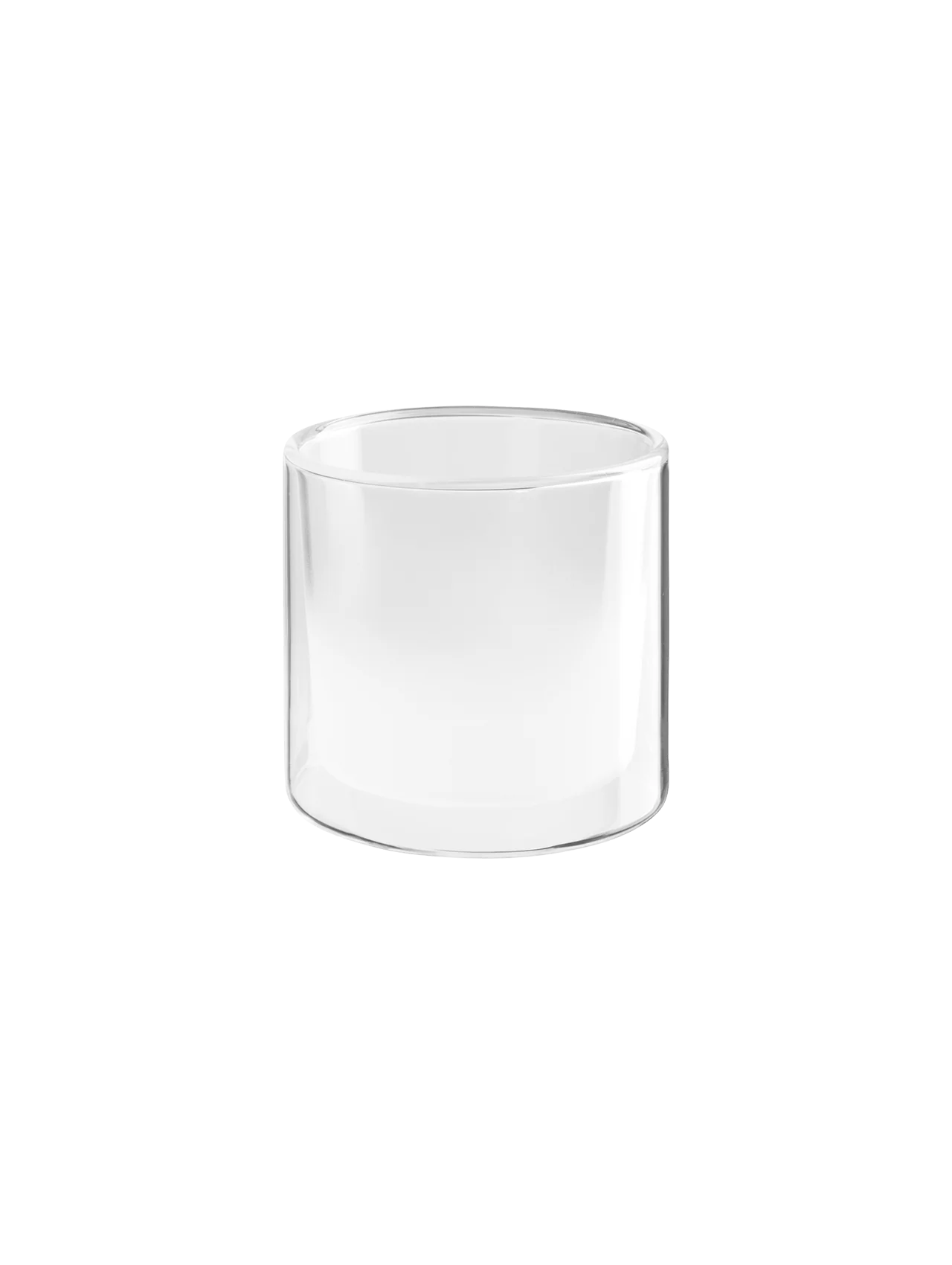 glas, doppelwandig, frosted
