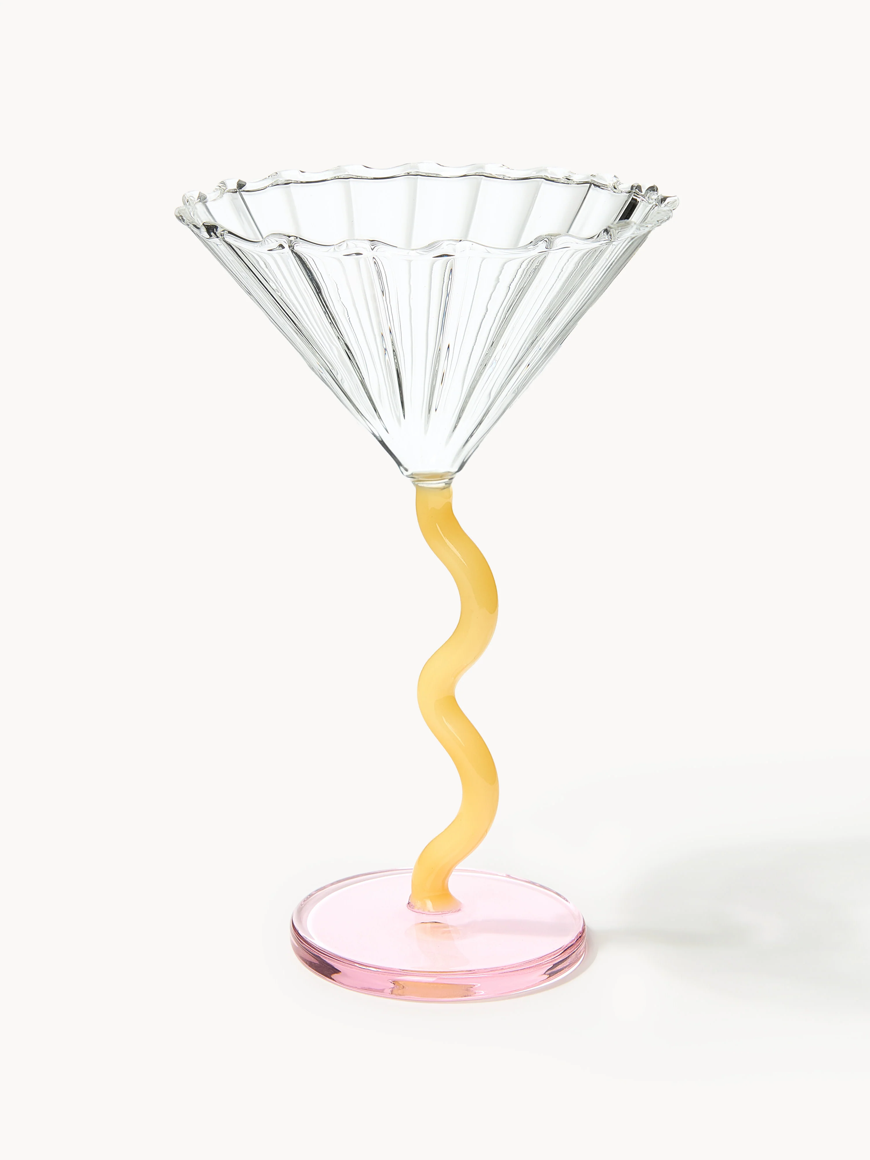 Cocktailgläser Curve aus Borosilikatglas, 2er-Set
