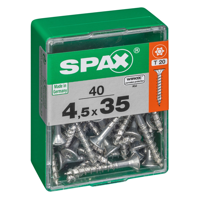Vis universelle Torx 4,5 x 35 mm 40 pièces SPAX