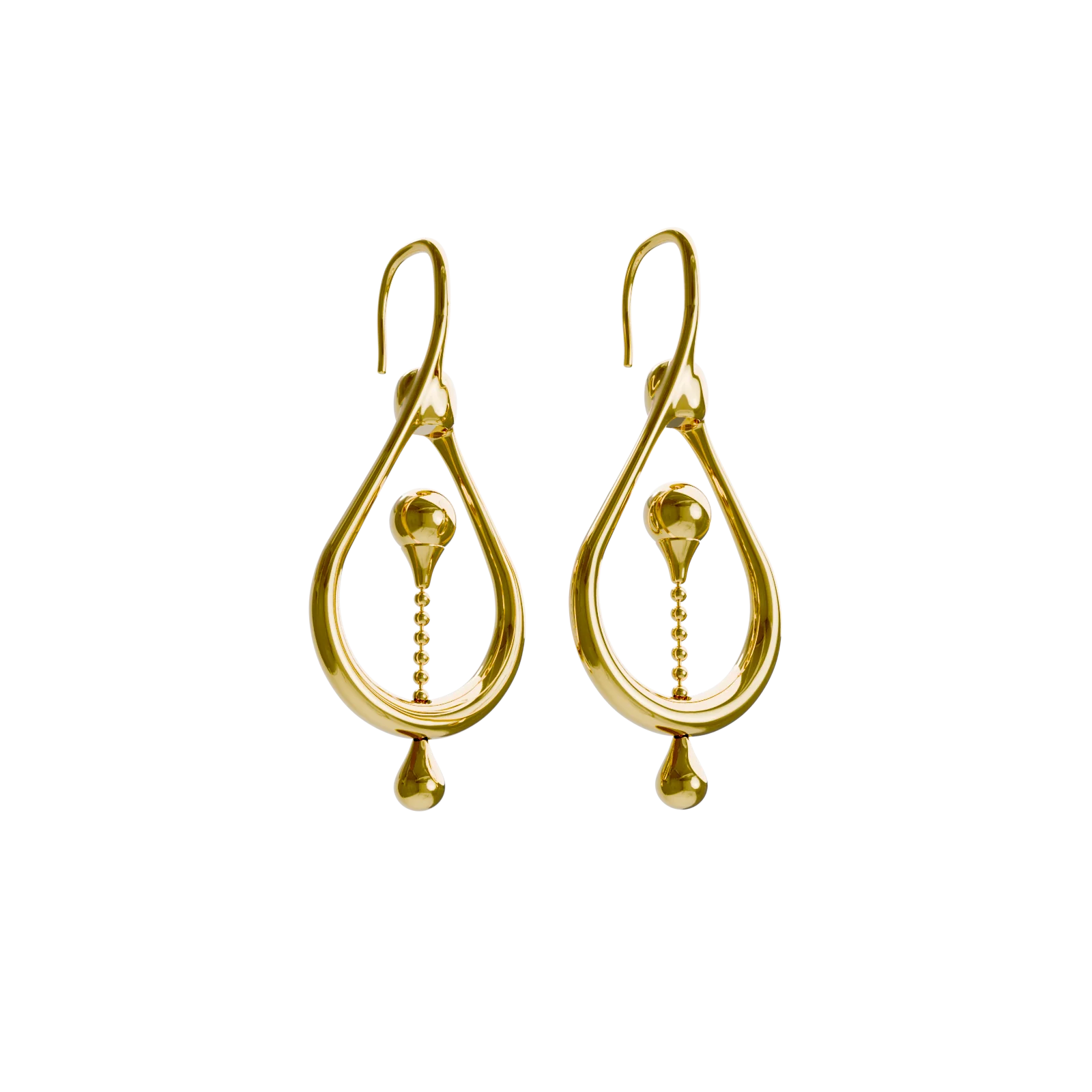 Earrings Float Gold