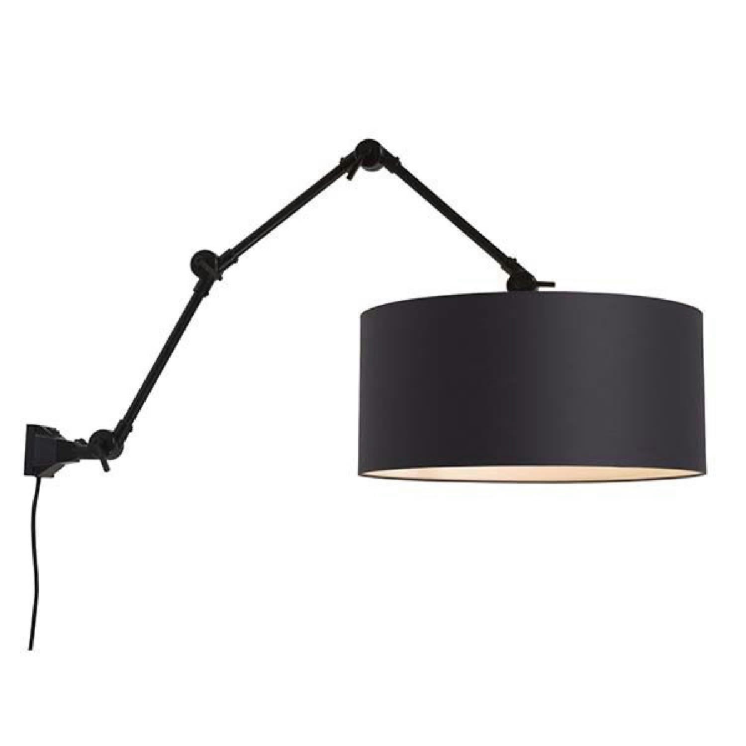 AMSTERDAM - Applique 3 bras en métal et abat-jour L100cm