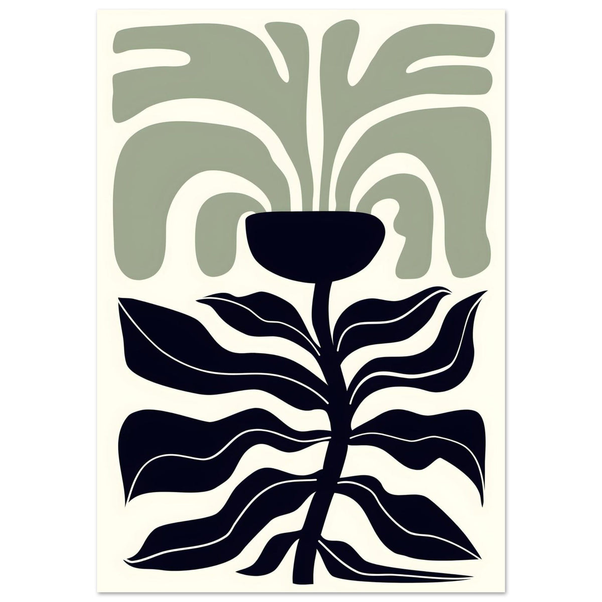 Artfulprints Poster Matisse – Poetic bloom II  - 70x100 cm - Groen