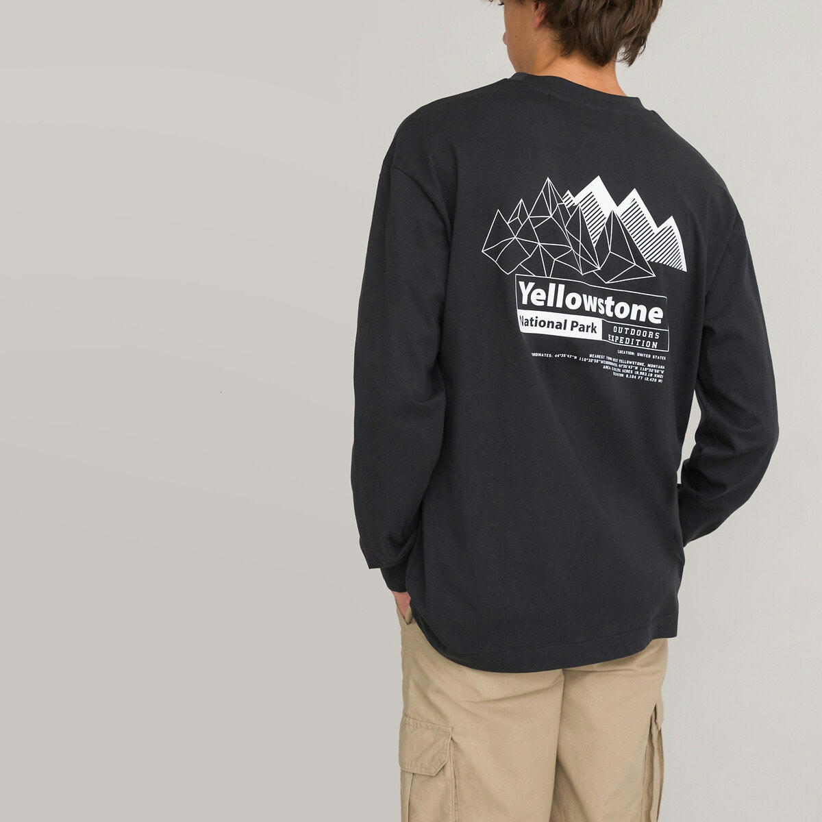 T-shirt oversize, imprimé devant et dos
