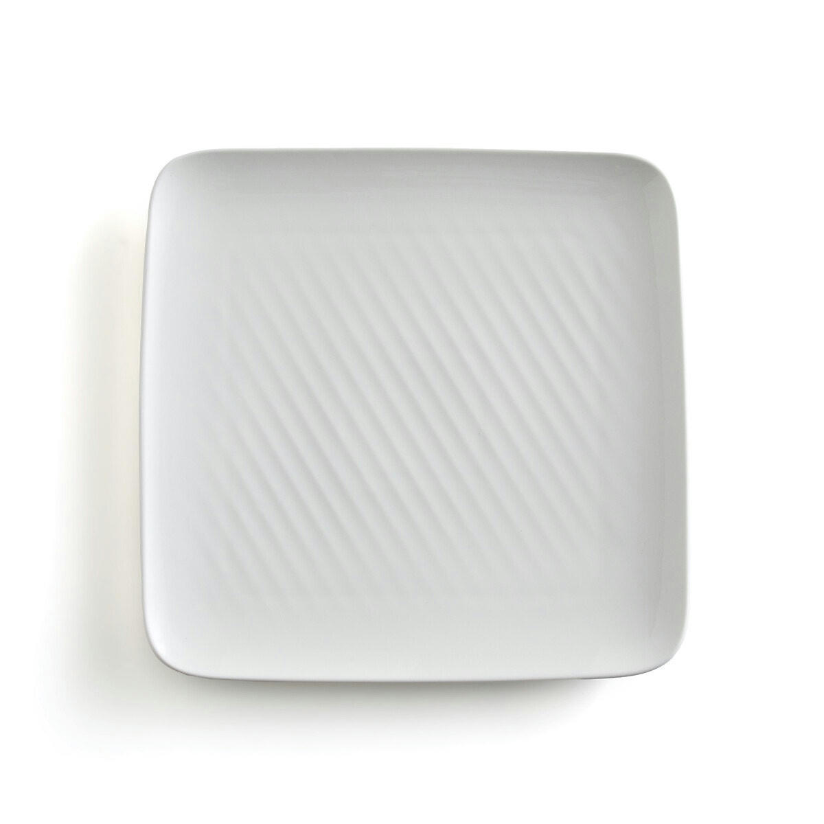 Lot de 6 assiettes plates en porcelaine, Veldi