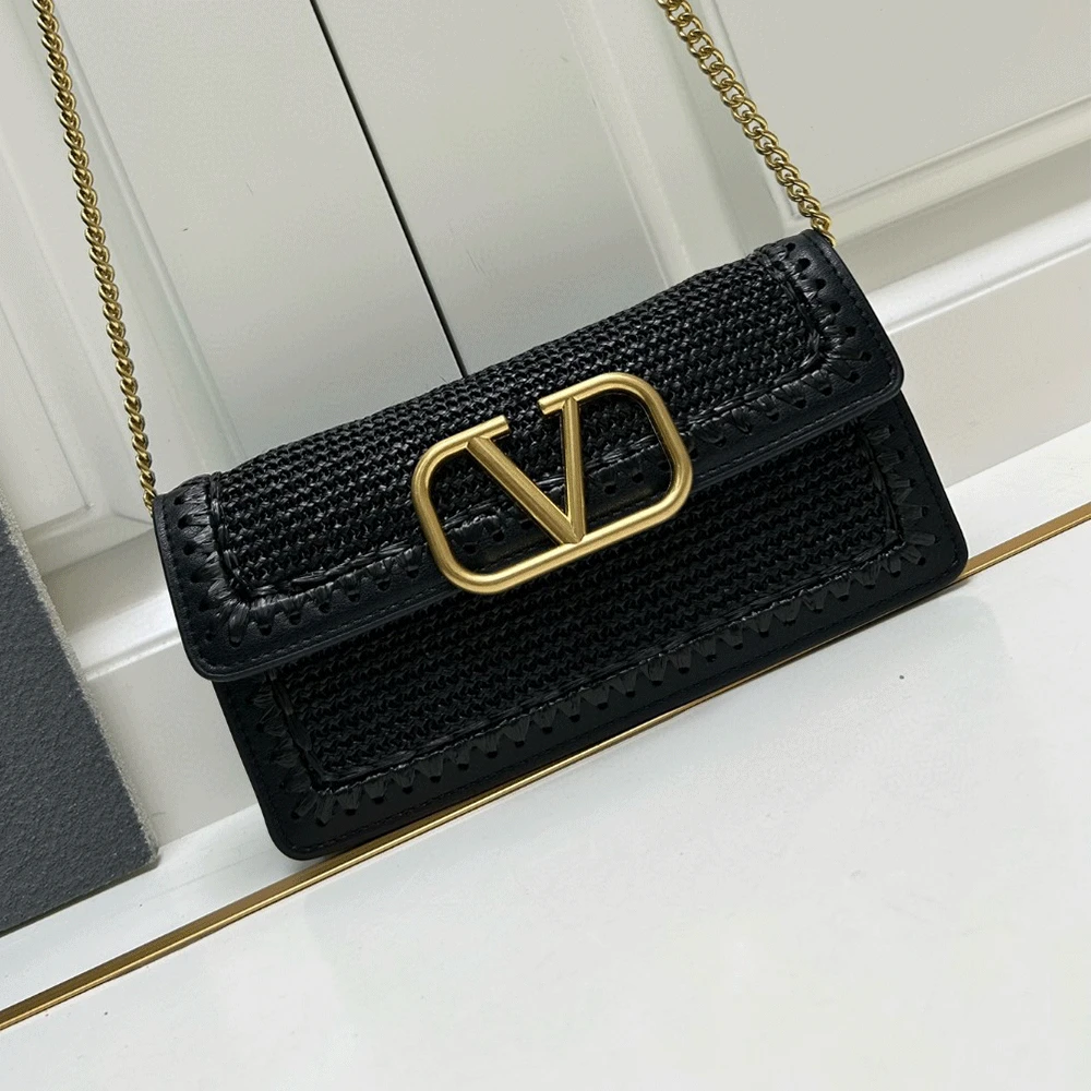 Valentino Raffi Straw Bags