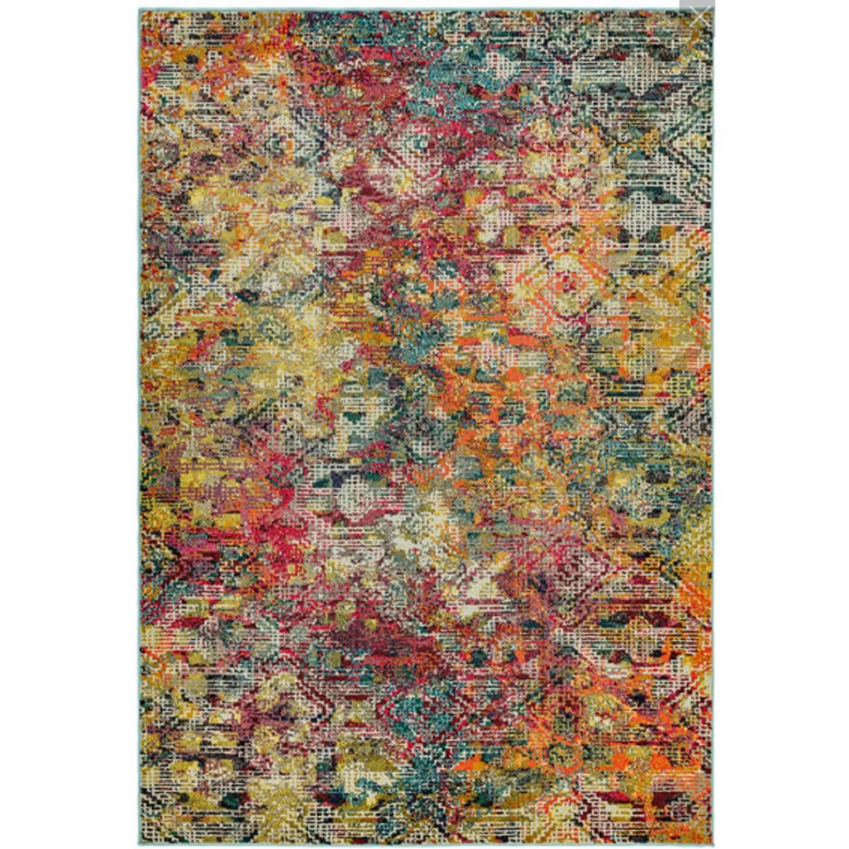 DIGITAL - Tapis de salon tissé plat en Polypropylène Multicolore 160x230 cm