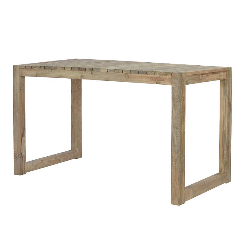 TOSCAGNE - Table haute en teck recyclé 180 cm