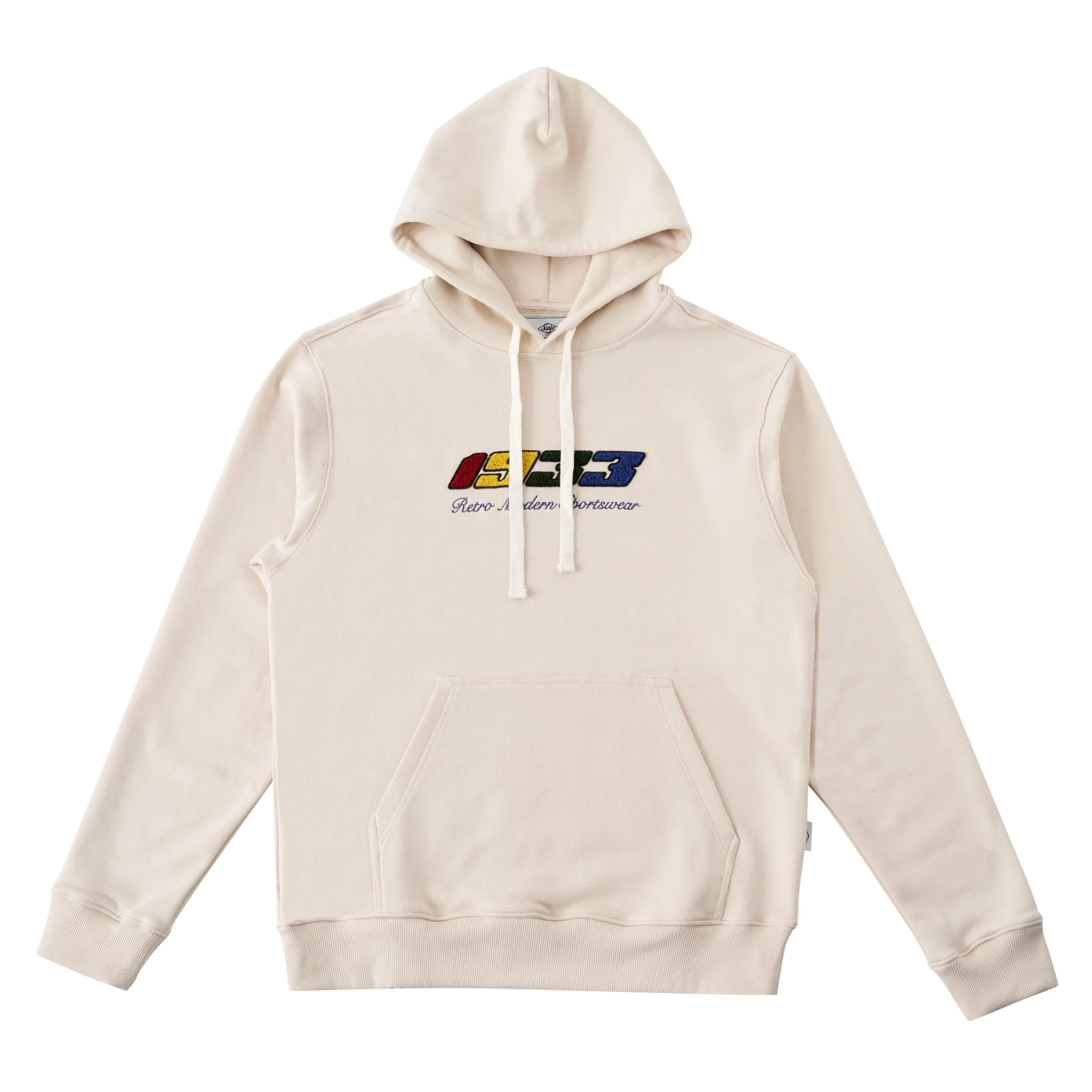 Sanjo Retro Sportswear Hoodie // Ecru