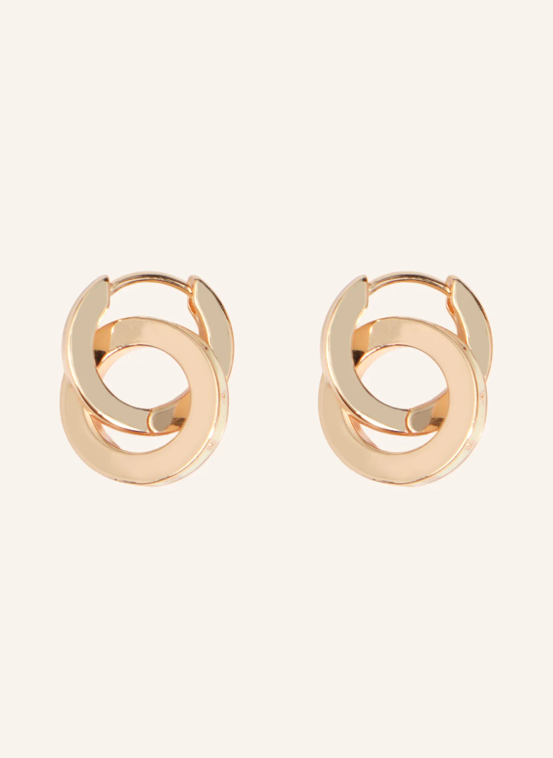BIMBA Y LOLA Doppelreifen-Logo-Ohrringe