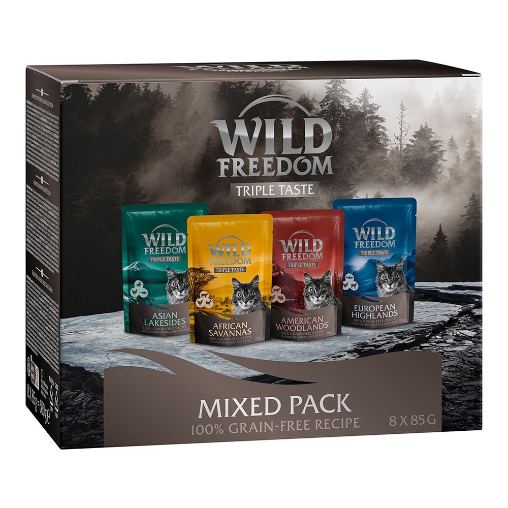 Wild Freedom Triple Taste Pouches 8 x 85g