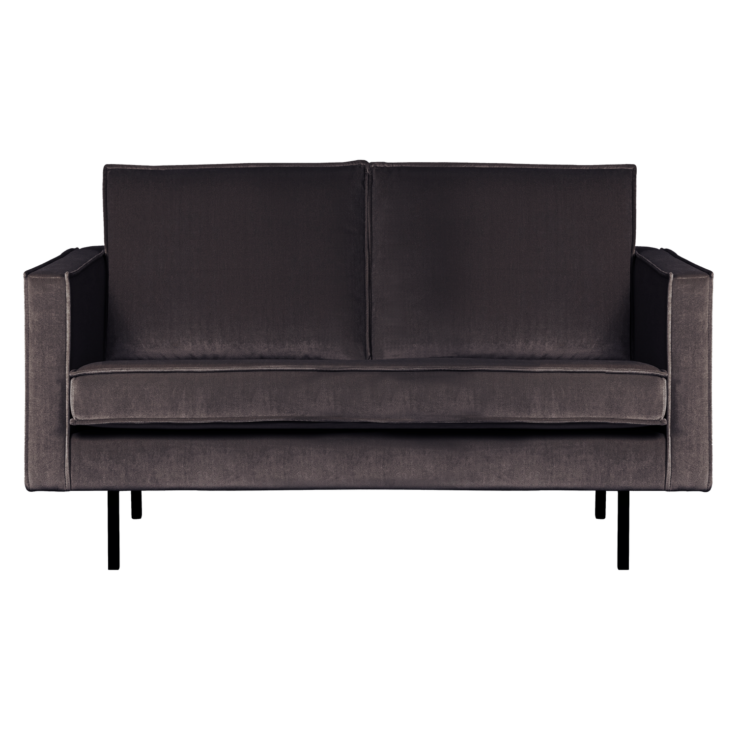 WOOOD 2-zits bank Rodeo - Velvet - Antraciet - 85x150x86