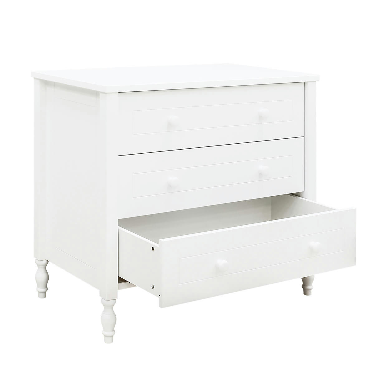 BELLE - Commode 3 tiroirs blanc