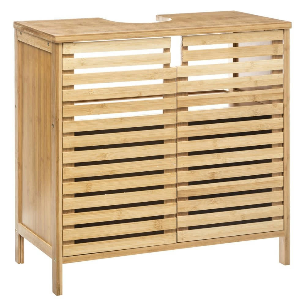 SICELA - Meuble sous vasque de salle de bain bambou